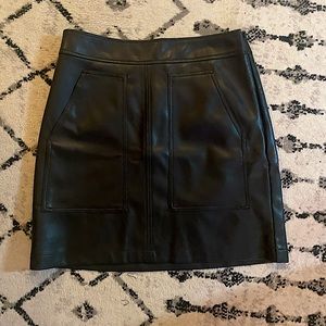 NWT High-rise faux leather skirt